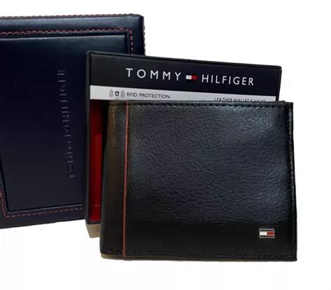 cartera tommy hilfiger hombre trifold & valet|Tommy Hilfiger Cartera de cuero Leif RFID triple con doble .